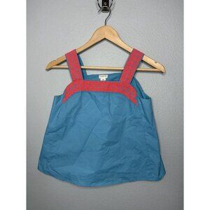 NWT Crewcuts Embroidered Sleeveless Shirt Girls Summer 100% Cotton Top Size 10